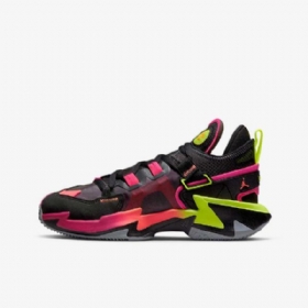 Nike Air Jordan Why Not 5 Basketbalové Boty Pro Děti Černá Šedá Mango