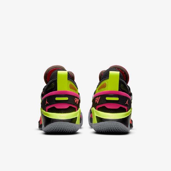 Nike Air Jordan Why Not 5 Basketbalové Boty Pro Děti Černá Šedá Mango