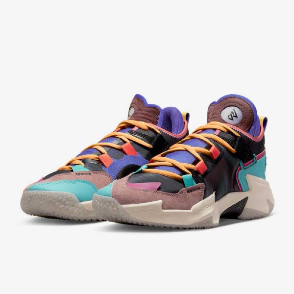Pánské Basketbalové Boty Nike Air Jordan Proč Ne Černá Oranžový