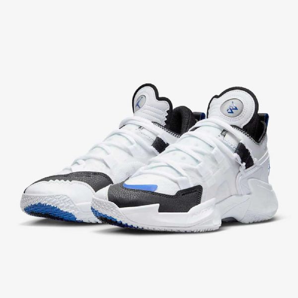 Pánské Basketbalové Boty Nike Air Jordan Why Not Bílý Černá Modrý