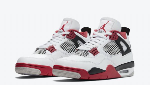Boty Nike Air Jordan 4 Fire Pro Muže Červené