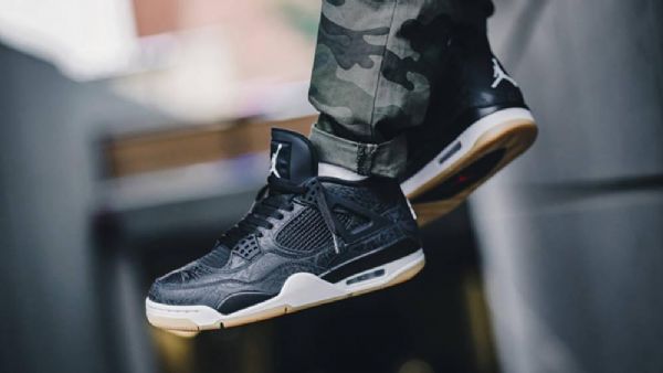 Boty Nike Air Jordan 4 Laser Pro Muže Černé