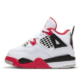 Boty Nike Air Jordan 4 Retro Og Td Pro Děti Červené