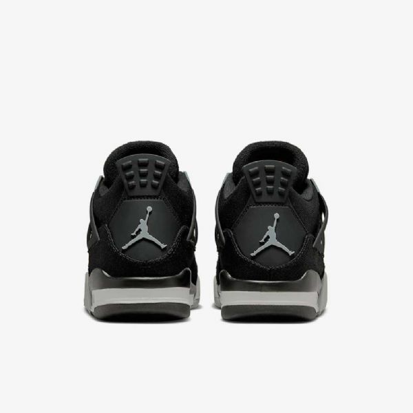 Boty Nike Air Jordan 4 Retro Se Pro Děti Černá Bílá Červená Světle Šedá