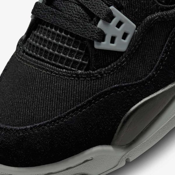 Boty Nike Air Jordan 4 Retro Se Pro Děti Černá Bílá Červená Světle Šedá