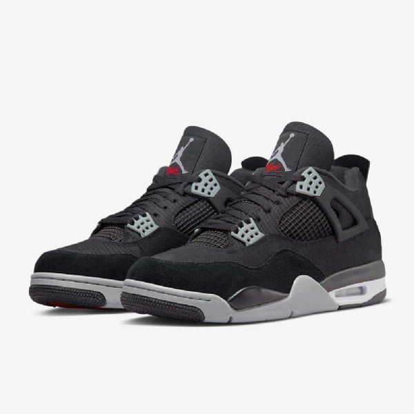 Boty Nike Air Jordan 4 Retro Se Pro Muže Černá Bílá Červená Světle Šedá