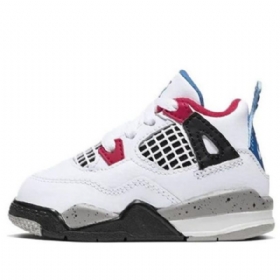 Boty Nike Air Jordan 4 Retro Se Td Pro Děti Bílé