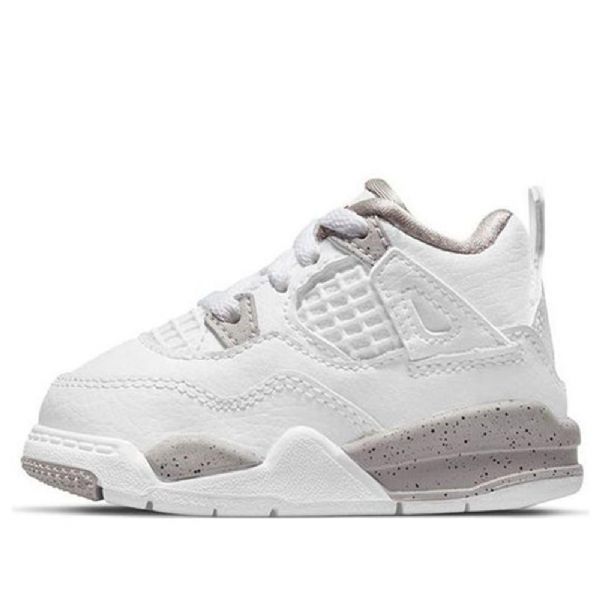 Boty Nike Air Jordan 4 Retro Td Pro Děti Bílé