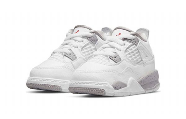 Boty Nike Air Jordan 4 Retro Td Pro Děti Bílé