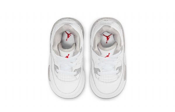 Boty Nike Air Jordan 4 Retro Td Pro Děti Bílé