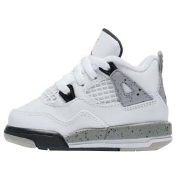 Boty Nike Air Jordan 4 Retro Td Pro Děti Bílé