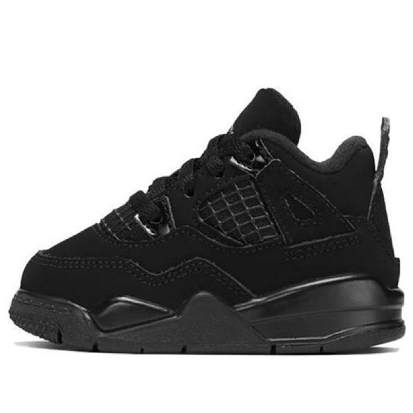 Boty Nike Air Jordan 4 Retro Td Pro Děti Černé