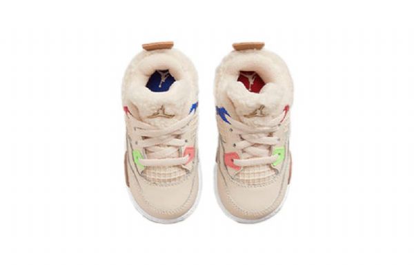 Boty Nike Air Jordan 4 Retro Td Pro Děti Khaki