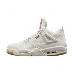 Boty Nike Levis Air Jordan 4 Pro Muže Bílé
