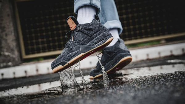 Boty Nike Levis Air Jordan 4 Pro Muže Černé