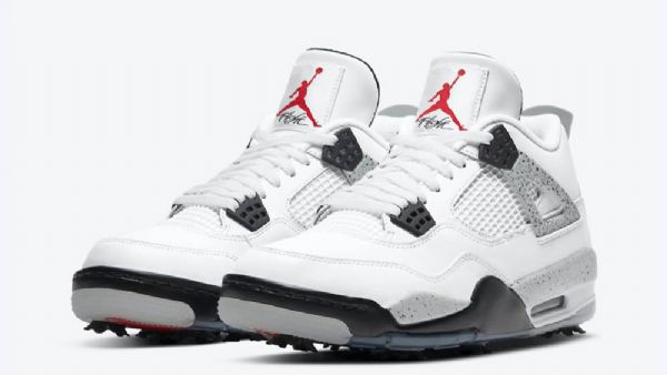 Dámské Golfové Boty Nike Air Jordan 4 Bílé