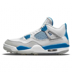 Dámské Vojenské Golfové Boty Nike Air Jordan 4 Modré
