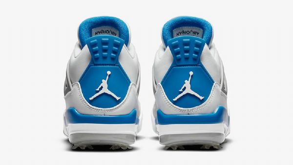 Dámské Vojenské Golfové Boty Nike Air Jordan 4 Modré
