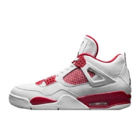 Nike Air Jordan 4 Alternativní Boty Pro Muže Bílo Červené