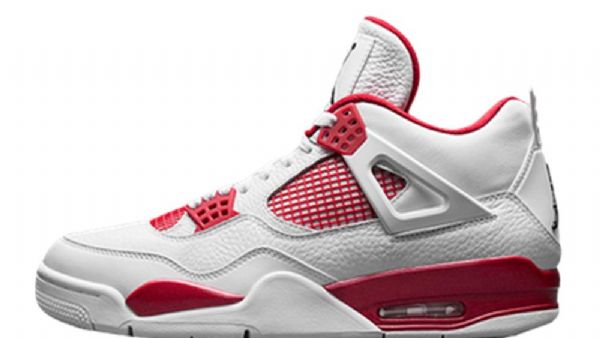 Nike Air Jordan 4 Alternativní Boty Pro Muže Bílo Červené