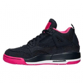 Nike Air Jordan 4 Dívčí Boty Pro Muže Černé