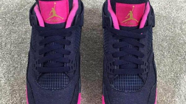 Nike Air Jordan 4 Dívčí Boty Pro Muže Černé
