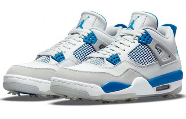 Nike Air Jordan 4 Golf Retro Basketbalové Boty Pro Muže Modré