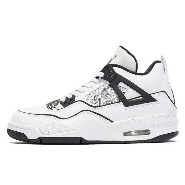 Nike Air Jordan 4 Gs Diy Boty Pro Muže Bílé