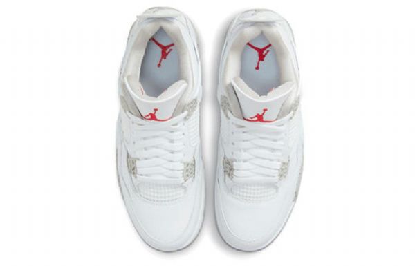 Nike Air Jordan 4 Retro Basketbalové Boty Pro Muže Bílé
