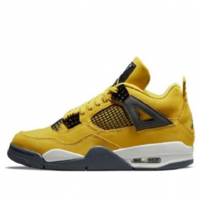 Nike Air Jordan 4 Retro Basketbalové Boty Pro Muže Žluté
