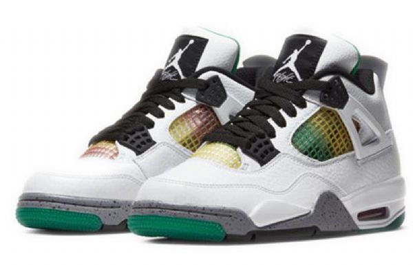Nike Air Jordan 4 Retro Basketbalové Boty Pro Ženy Bílá Zelená