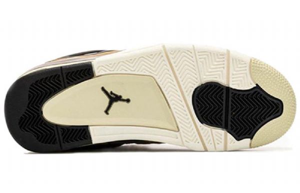 Nike Air Jordan 4 Retro Basketbalové Boty Pro Ženy Hnědočerné