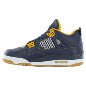 Nike Air Jordan 4 Retro Boty Pro Muže Tmavě Modrá Zlatá
