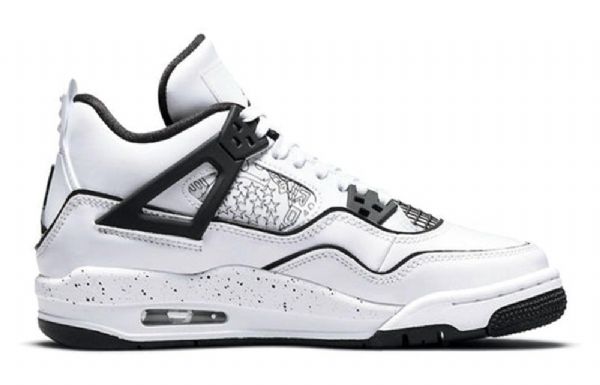 Nike Air Jordan 4 Retro Gs Basketbalové Boty Pro Muže Bílé