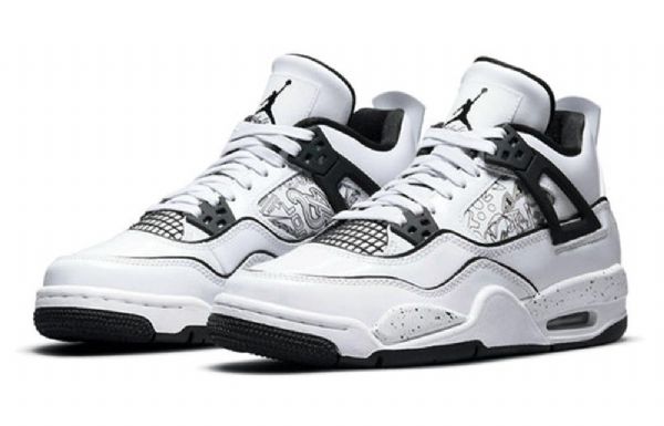 Nike Air Jordan 4 Retro Gs Basketbalové Boty Pro Muže Bílé