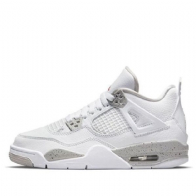 Nike Air Jordan 4 Retro Gs Basketbalové Boty Pro Muže Bílé