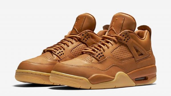 Nike Air Jordan 4 Retro Prémiové Zázvorové Boty Pro Muže Hnědé