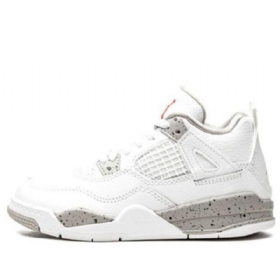Nike Air Jordan 4 Retro Ps Basketbalové Boty Pro Muže Bílé