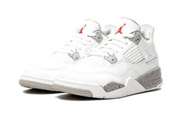 Nike Air Jordan 4 Retro Ps Basketbalové Boty Pro Muže Bílé