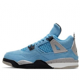 Nike Air Jordan 4 Retro Ps Basketbalové Boty Pro Muže Modré
