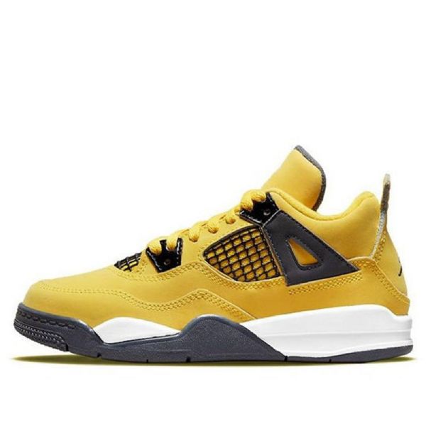Nike Air Jordan 4 Retro Ps Basketbalové Boty Pro Muže Žluté