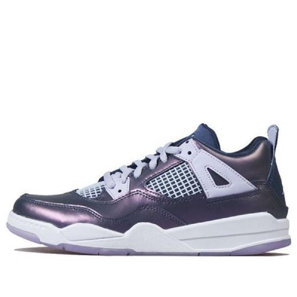 Nike Air Jordan 4 Retro Se Ps Basketbalové Boty Pro Děti Pro Modré