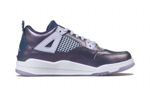Nike Air Jordan 4 Retro Se Ps Basketbalové Boty Pro Děti Pro Modré