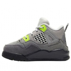 Nike Air Jordan 4 Retro Se Td Basketbalové Boty Pro Děti Šedé