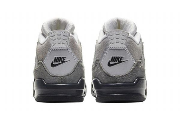 Nike Air Jordan 4 Retro Se Td Basketbalové Boty Pro Děti Šedé