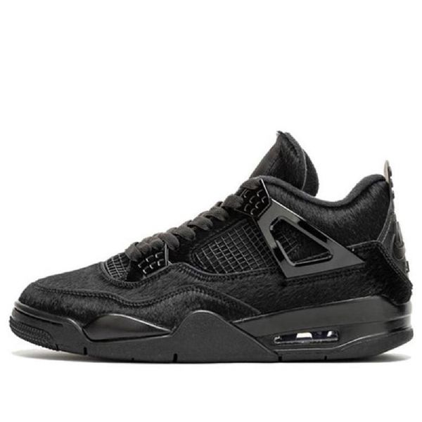 Nike Olivia Kim Air Jordan 4 Retro Basketbalové Boty Pro Ženy Černé