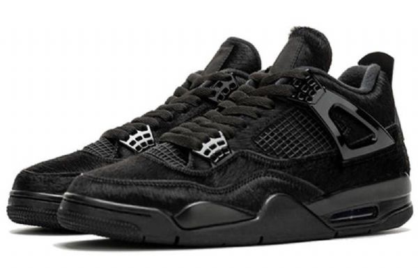 Nike Olivia Kim Air Jordan 4 Retro Basketbalové Boty Pro Ženy Černé