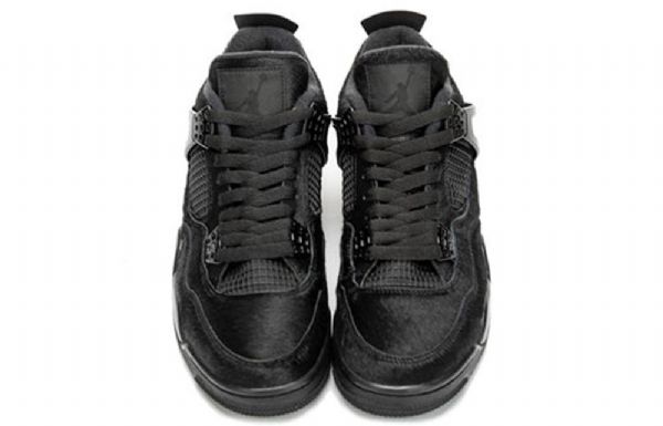 Nike Olivia Kim Air Jordan 4 Retro Basketbalové Boty Pro Ženy Černé