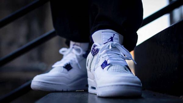 Pánské 4 Kurty Nike Air Jordan Fialové