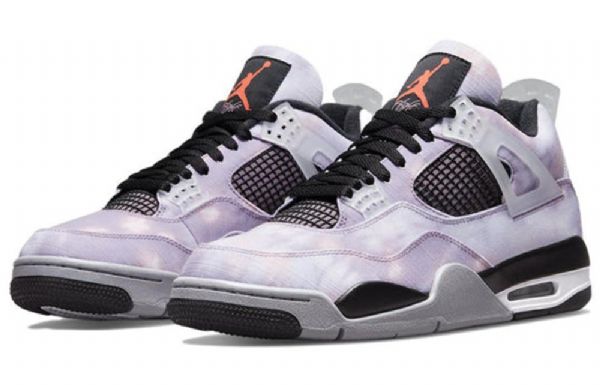 Pánské Basketbalové Boty Nike Air Jordan 4 Retro Černá Nachový